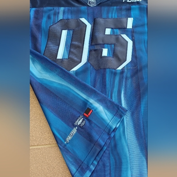VTG FUBU Sports 05 Official Champions XXL League Football Jersey Blue Y2K - Picture 14 of 16